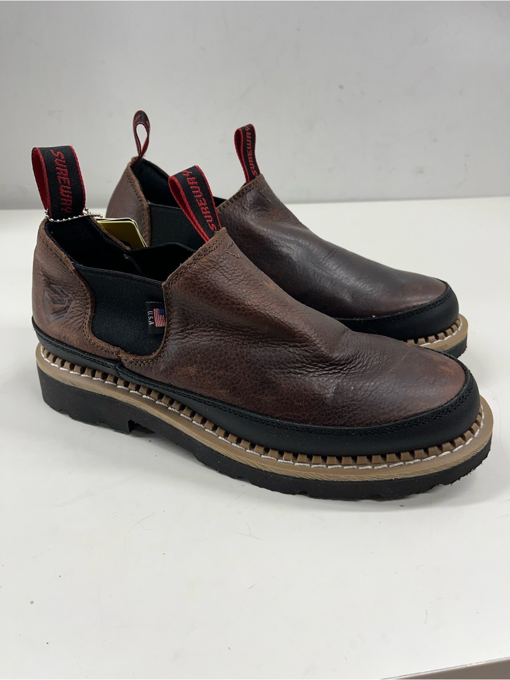 NWT Sureway Men's/Women's Slip-on Work Boots (M 7/W9)